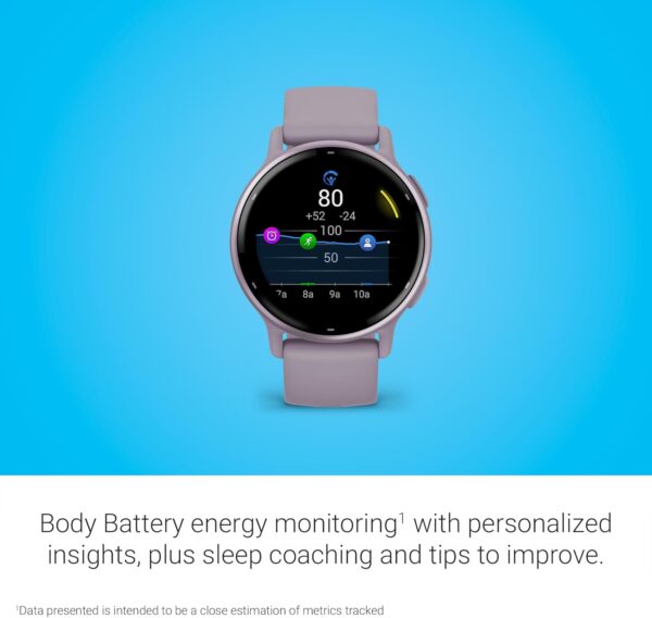 Garmin vívoactive 5, Health and Fitness GPS Smartwatch, AMOLED Display, Up to 11 Days of Battery, Orchid - Image 5