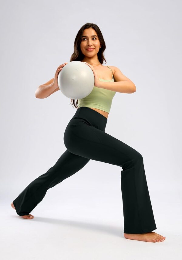 28"/30"/32"/34" Inseam Women's Bootcut Yoga Pants Long Bootleg High-Waisted Flare Pants with Pockets - Image 7