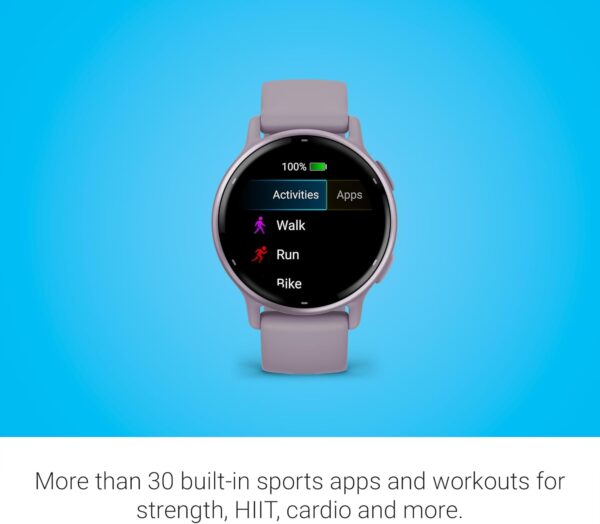 Garmin vívoactive 5, Health and Fitness GPS Smartwatch, AMOLED Display, Up to 11 Days of Battery, Orchid - Image 6