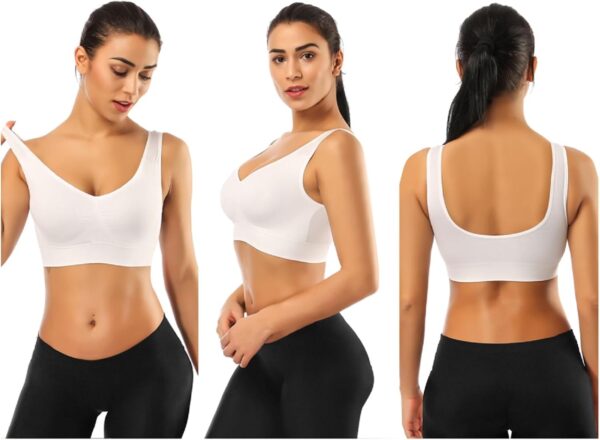 BESTENA Sports Bras for Women, Seamless Comfortable Yoga Bra with Removable Pads - Image 4