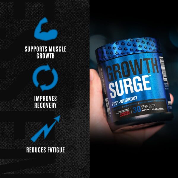 Jacked Factory Growth Surge Creatine Post Workout w/L-Carnitine - Daily Muscle Builder & Recovery Supplement with Creatine Monohydrate, Betaine, L-Carnitine L-Tartrate - 30 Servings, Cherry Limeade - Image 3