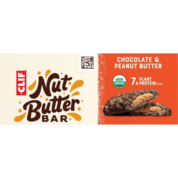 CLIF Nut Butter Bar - Chocolate Peanut Butter - Filled Energy Bars - Non-GMO - USDA Organic - Plant-Based - Low Glycemic - 1.76 oz. (5 Pack) - Image 14