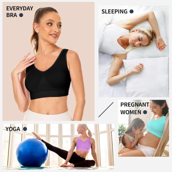 BESTENA Sports Bras for Women, Seamless Comfortable Yoga Bra with Removable Pads - Image 6