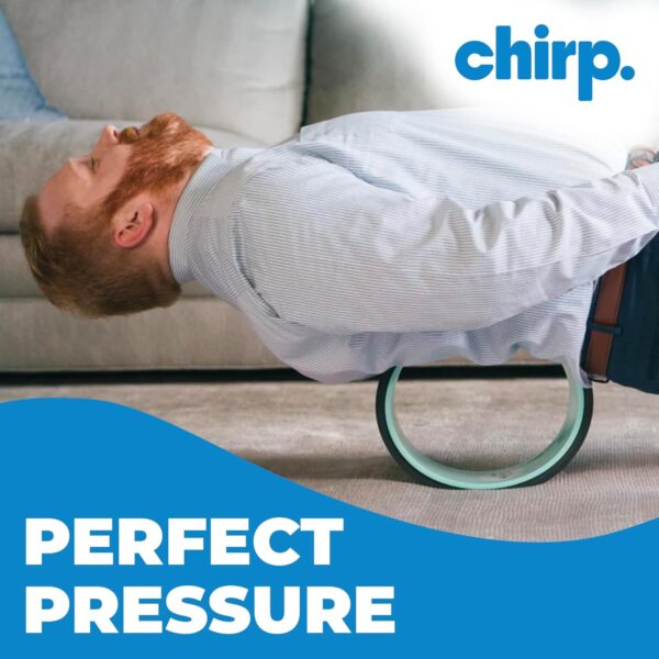 Chirp Wheel XL - Super Comfort Back Massage Foam Roller - Wider Back Stretcher & Cracking Device, Plush Cushion, Enhanced Stability, Spinal Protection, Trigger Point Pressure, Holds Up to 500 lbs - Image 6