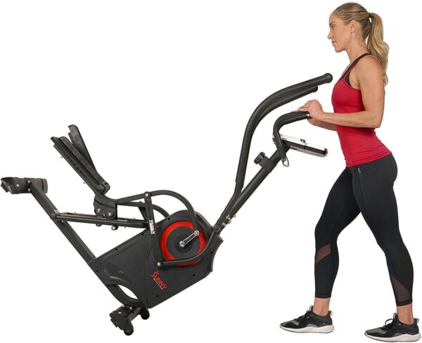 Sunny Health & Fitness Cardio Climber Stepping Elliptical Exercise Machine for Home with 8 Levels of Magnetic Resistance, Performance Monitor, Full Body Workout - Image 10