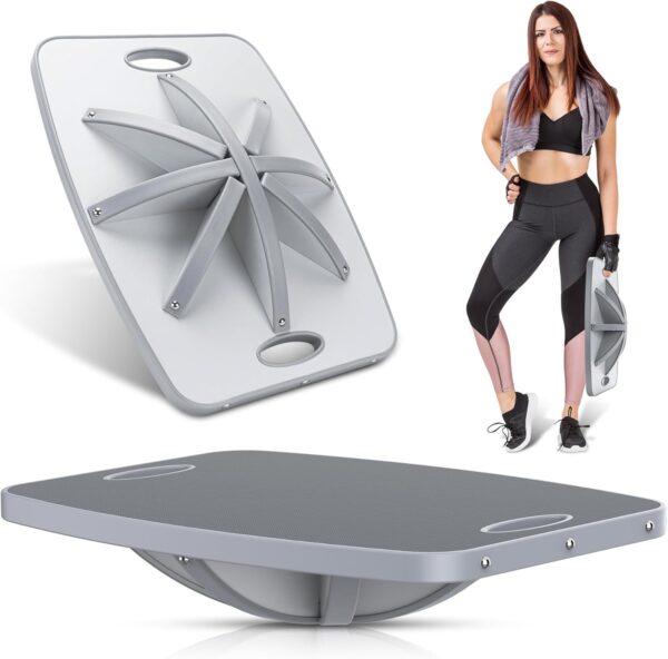 Advanced Wood Balance Board, Table Balance Board, Office Swing Board, for Physical Therapy, Fast Fitness Training and Outdoor Sports Balance Training Device - Image 2
