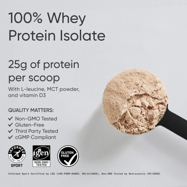 Sports Research Whey Protein - Sports Nutrition Whey Isolate Protein Powder for Lean Muscle Building & Workout Recovery - 5 lb Bag Bulk Protein Powder 25g per Serving - Dutch Chocolate, 56 Servings - Image 3