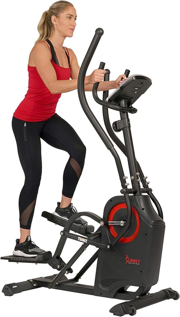 Sunny Health & Fitness Cardio Climber Stepping Elliptical Exercise Machine for Home with 8 Levels of Magnetic Resistance, Performance Monitor, Full Body Workout - Image 9