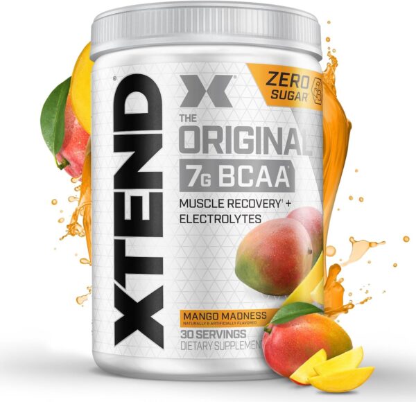 XTEND Original BCAA Powder 7g BCAA and 2.5g L-Glutamine, Sugar Free Post Workout Muscle Recovery Drink with Amino Acids for Men & Women, 30 Servings - Image 2