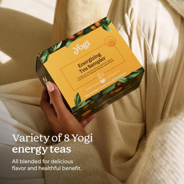 Yogi Organic Tea Energy Sampler Box - 8 Favorite Black & Green Teas (32 Tea Bags) - Assorted Delicious Wellness Teas - Contains Caffeine - Tea Gift Set & Variety Pack Sampler - Image 7
