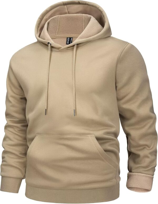 MAGCOMSEN Men's Active Hoodies Fleece Lined Sweatshirts Casual Athletic Workout Pullover With Kangaroo Pocket - Image 2