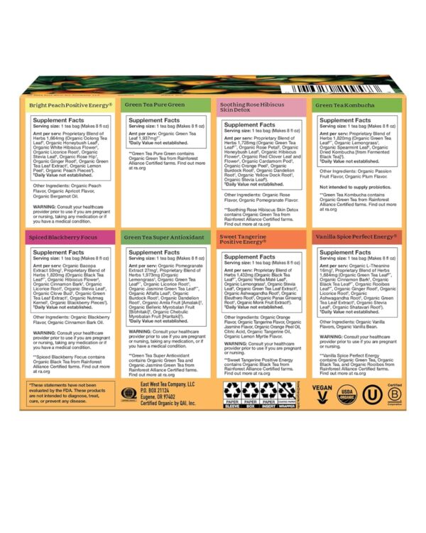 Yogi Organic Tea Energy Sampler Box - 8 Favorite Black & Green Teas (32 Tea Bags) - Assorted Delicious Wellness Teas - Contains Caffeine - Tea Gift Set & Variety Pack Sampler - Image 3