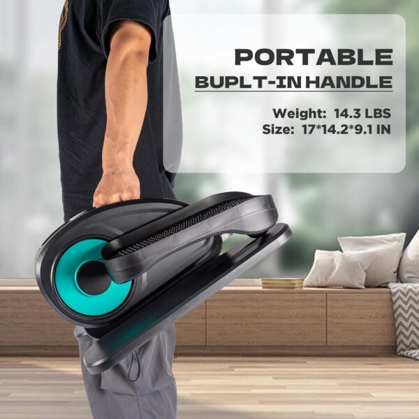 Under Desk Elliptical, Electric Foot Pedal Exerciser, Fully Assembled Seated Elliptical, Compact Portable Elliptical Machine Trainer with Remote Control, Mini Elliptical Leg Exerciser for Home - Image 8