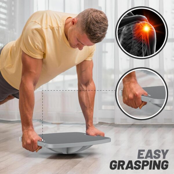 Advanced Wood Balance Board, Table Balance Board, Office Swing Board, for Physical Therapy, Fast Fitness Training and Outdoor Sports Balance Training Device - Image 5