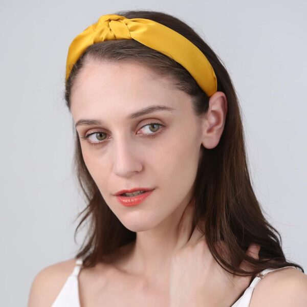 Funtopia Fashion Headbands for Women Girls, 10 Pcs Knotted Pearl Wide Top Knot Turban Hair Bands/ Hoops Vintage Velvet Leopard Print - Image 9