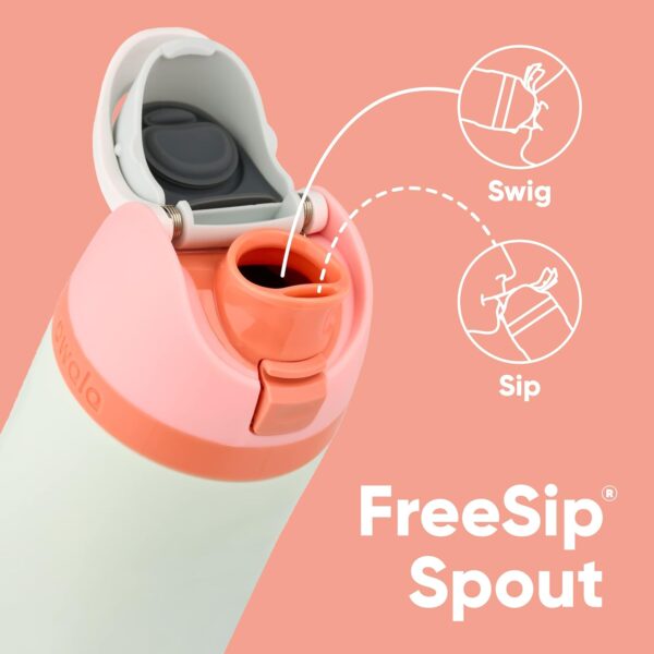 FreeSip Insulated Stainless Steel Water Bottle with Straw for Sports, Travel, and School BPA-Free Sports Water Bottle, 24 oz, Camo Cool - Image 3