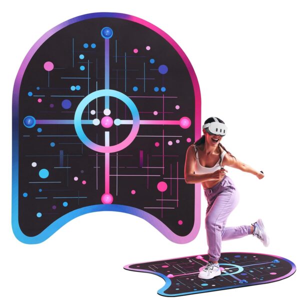 VR Mat for Meta Quest 3 VR FlexSpace Mat Accessories Boundary Awareness Carpet with Anti-Slip Base and Comfort Foam for Gaming Workouts(Non-Circular) - Image 2