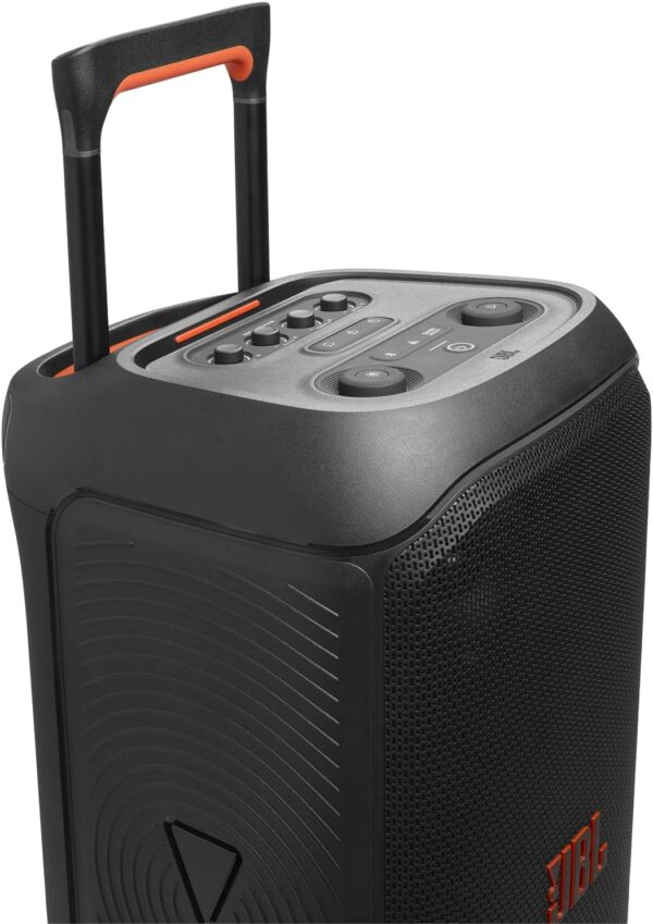 JBL PartyBox Stage 320 - Portable Party Speaker with Telescopic Handle & Wide, Sturdy Wheels, Powerful JBL Pro Sound, Futuristic lightshow, Up to 18 Hours of Play time, Splash Proof (Black) - Image 14