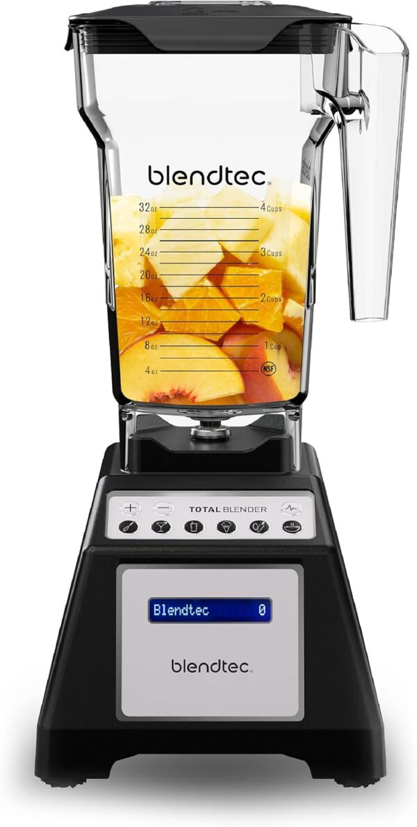 Blendtec Total Blender Classic - Includes FourSide Jar (75 oz) - 10-Speed Professional-Grade Countertop Blender - High-Power Kitchen Blender with 6 Pre-Programmed Cycles - Black - Image 2