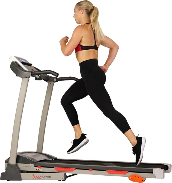 Sunny Health & Fitness Smart WiFi Treadmills – Compact, Foldable, Portable, Under Desk & Incline Options (Manual & Auto), Brushless Motor, & Bluetooth SunnyFit App, LED Display, Shock Absorption - Image 2