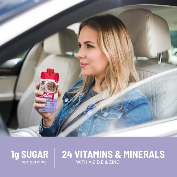 SlimFast Protein Shake, Chocolate- 20g Protein, Meal Replacement Shake Ready to Drink, High Protein with Low Carb and Low Sugar, 24 Vitamins and Minerals, 12 Count (Pack of 1) (Packaging May Vary) - Image 6