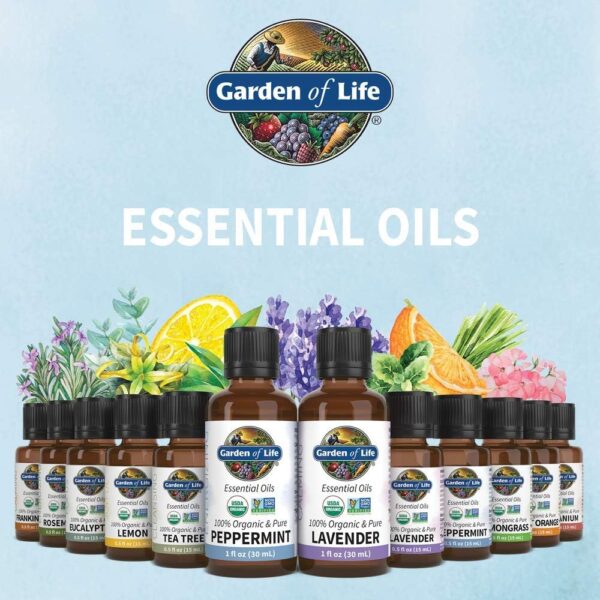 Garden of Life Essential Oil, Lemon USDA Organic & Pure, Clean, Undiluted & Non-GMO for Diffuser, Aromatherapy, Meditation, Joyful, Aromatic, Calming, Refreshing, 0.5 Fl Oz - Image 8