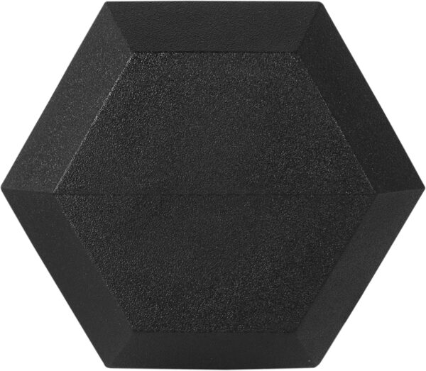 Rubber Encased Hex Dumbbell, Multiple Sizes - Image 5