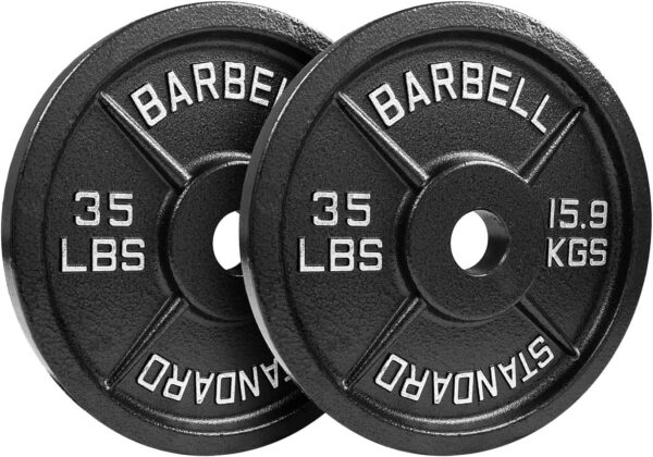 NEXO Steel Olympic Plates 245lb Set - Olympic Standard Premium Coated 2.5lb, 5lb, 10lb, 25lb, 35lb, 45lb Pairs - Image 7