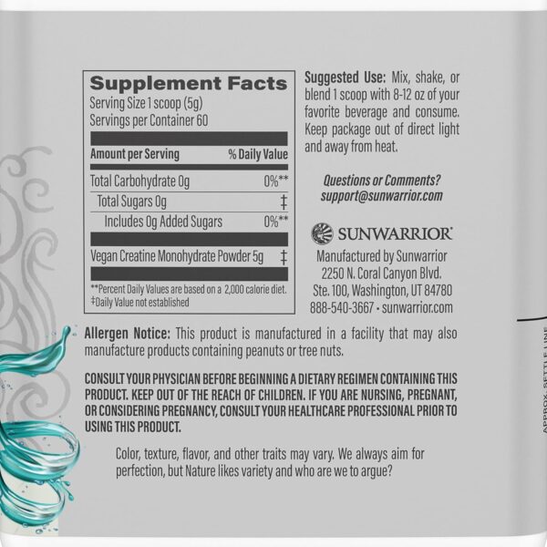 Creatine Monohydrate Powder Micronized PreWorkout Recovery Supplement | Support Muscle Building Strength Training Cognition | Vegan & Keto Friendly Easily Mixes (60 Serving) Unflavored Active Creatine - Image 3
