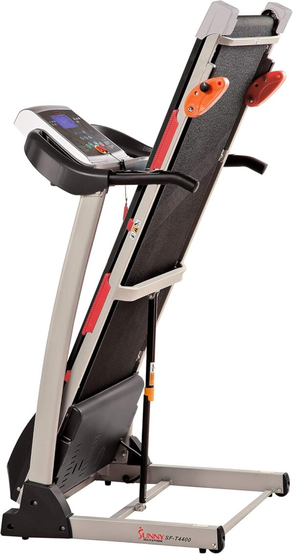Sunny Health & Fitness Smart WiFi Treadmills – Compact, Foldable, Portable, Under Desk & Incline Options (Manual & Auto), Brushless Motor, & Bluetooth SunnyFit App, LED Display, Shock Absorption - Image 10
