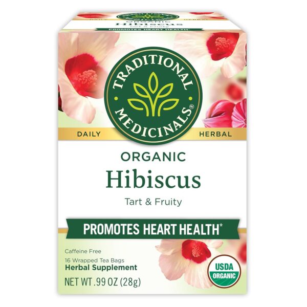 Traditional Medicinals Tea, Organic Hibiscus, Supports Your Cardiovascular System, 16 Tea Bags - Image 2