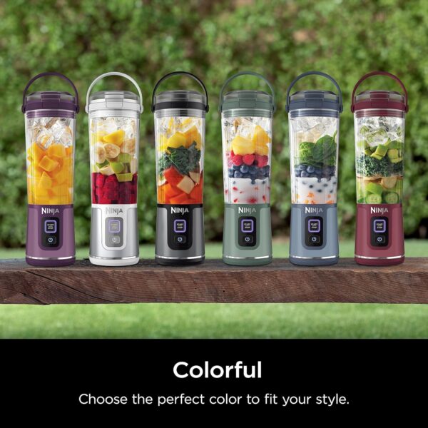 Ninja BC151PR Blast Portable Blender, Cordless, 18oz. Vessel, Personal Blender-for Shakes & Smoothies, BPA Free, Leakproof-Lid & Sip Spout, USB-C Rechargeable, Dishwasher Safe Parts, Passion Fruit - Image 13