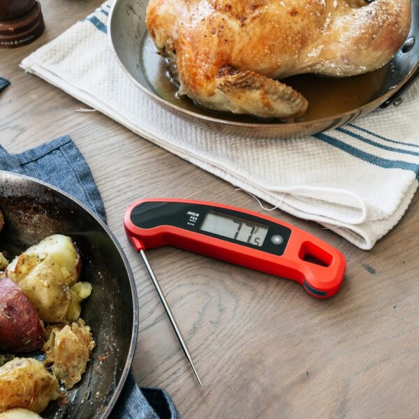 Lavatools Javelin® PRO Duo Ultra-Fast 1-Second Professional Digital Instant Read Meat Thermometer for Grill and Cooking, Auto-Rotating Backlit Display, IP65 Water Resistant, NSF Certified – Maize - Image 6