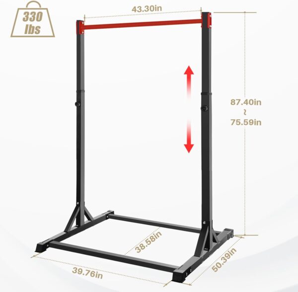 Pull Up Station, Bongkim Power Tower Portable Pullup Bar Station, Pull Up Bar for Home Gym, Pull Up Tower Station 330LBS - Image 3