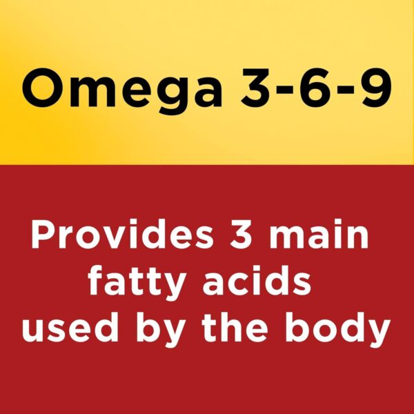 Nature Made Triple Omega 3 6 9 Supplements, Flaxseed, Safflower & Olive Oils, Fish Free Omega 3 Fatty Acid Supplement, 150 Softgels, 75 Day Supply - Image 4