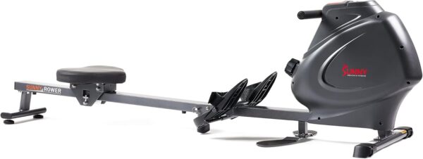 Sunny Health & Fitness Multi-Function Premium Magnetic Rowing Machine, Bicep Curls, Upward Rows, Seated Rows, Foldable Slide Rails, Digital Monitor and Optional Bluetooth with Free SunnyFit App - Image 10