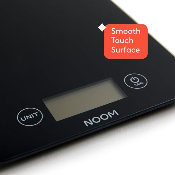 Noom Digital Kitchen Scale: Accurate Precision, LCD Display for Clarity, Stylish Black, Blue, or Off-White. Battery Included for Seamless Operation. (Black) - Image 5