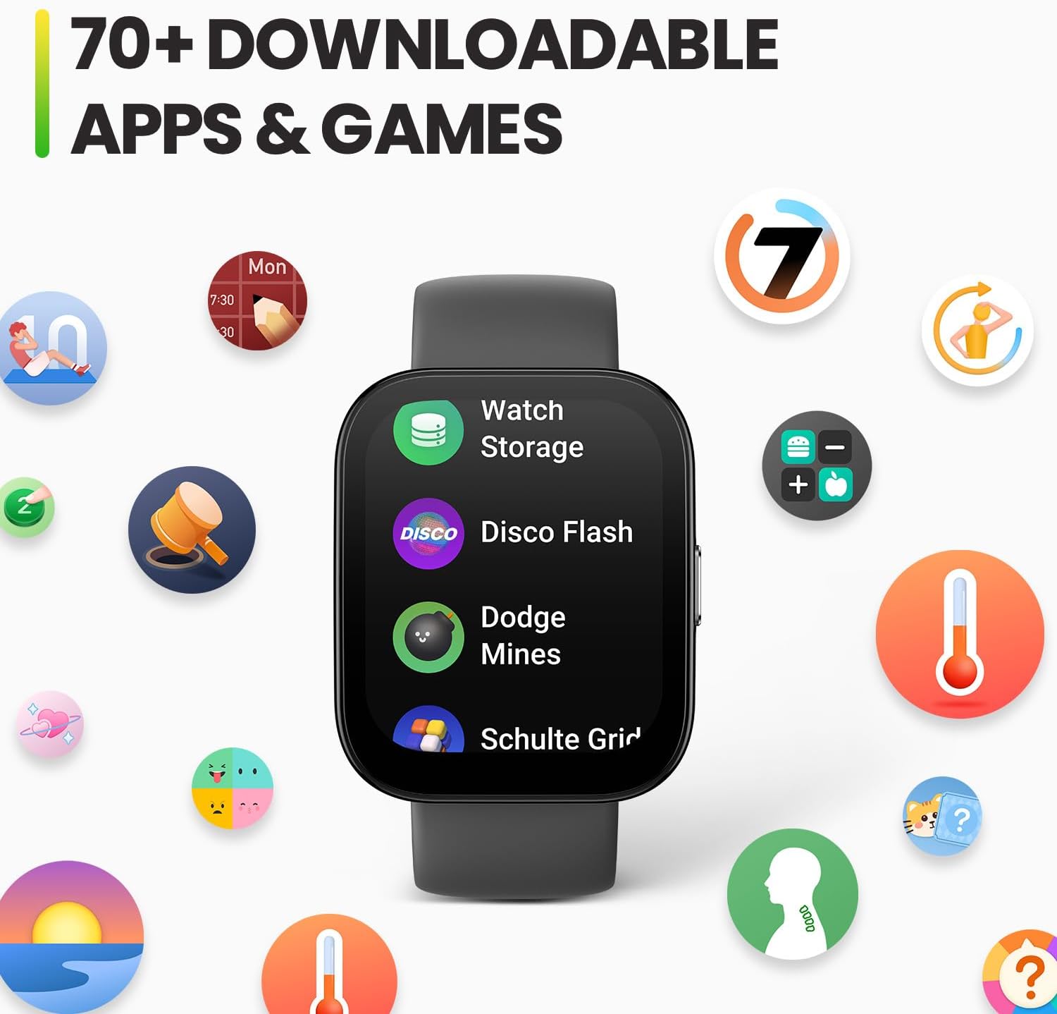 Amazfit Bip 5 Smart Watch 46mm, GPS, Amazon Alexa Built-in, Bluetooth Calling, 10-Day Battery, Heart-Rate & VO2 Max, Sleep Health Monitoring, AI Fitness Tracker App, for Android & iPhone, Black - Image 9