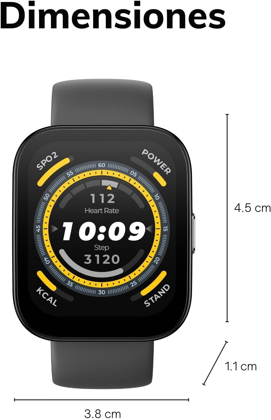 Amazfit Bip 5 Smart Watch 46mm, GPS, Amazon Alexa Built-in, Bluetooth Calling, 10-Day Battery, Heart-Rate & VO2 Max, Sleep Health Monitoring, AI Fitness Tracker App, for Android & iPhone, Black - Image 7