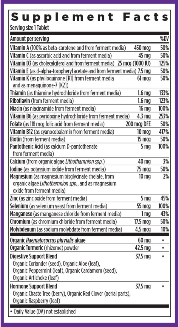 New Chapter Women's Multivitamin 50 Plus for Cellular Energy, Heart & Immune Support with 20+ Nutrients + Astaxanthin - Every Woman's One Daily 55+, Gentle on The Stomach, 72 Count - Image 7