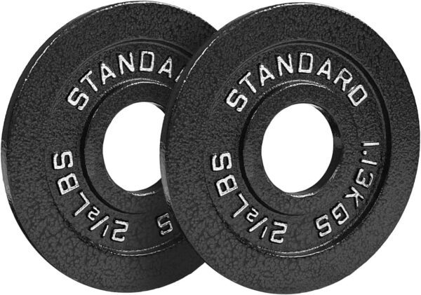 Steel Olympic Plates 355lb Set - Olympic Standard Premium Coated 2.5lb, 5lb, 10lb, 25lb, and 3x 45lb Pairs for Weight Lifting Powerlifting - Image 10