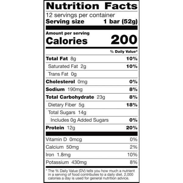 RXBAR Protein Bars, Protein Snack, Snack Bars, Chocolate Sea Salt, 22oz Box (12 Bars) - Image 12