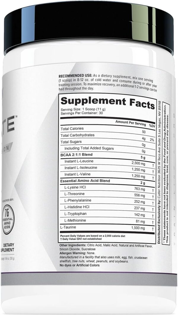 Generate EAA and BCAA Powder: Best Post Workout Recovery Drink and Branched Chain Amino Acids Supplement with Essential Amino Acids, 5g BCAAs, 2g EAAs | BlackBerry Lemonade, 30 Servings - Image 6