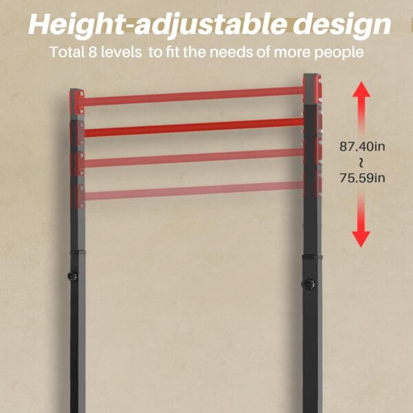 Pull Up Station, Bongkim Power Tower Portable Pullup Bar Station, Pull Up Bar for Home Gym, Pull Up Tower Station 330LBS - Image 4