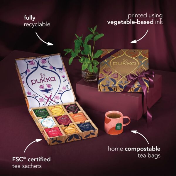 Pukka Herbal Tea Sampler, Organic Tea, Eco-friendly, Self Care Gift Box, 45 Tea Bags, 9 Flavors - Image 7