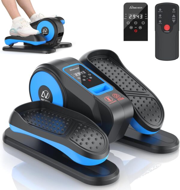 ANCHEER Under Desk Elliptical, Electric Leg Exerciser While Sitting for Seniors, Fully Assembled Motorized Ellipse Leg Exerciser Seated Elliptical Machine with 12 Adjustable Speeds - Image 2
