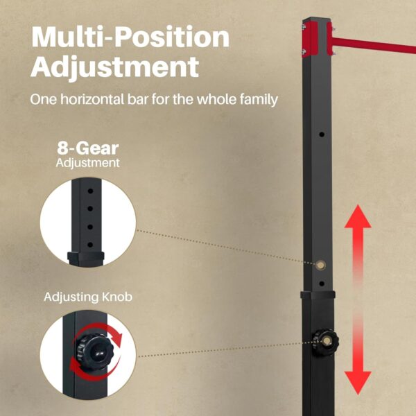 Pull Up Station, Bongkim Power Tower Portable Pullup Bar Station, Pull Up Bar for Home Gym, Pull Up Tower Station 330LBS - Image 6