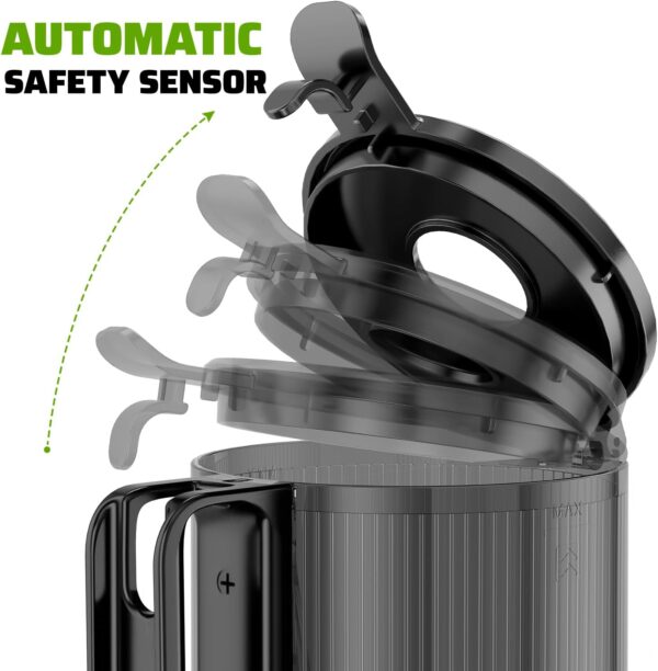 Cold Press Juicer, 5.8" Wide Feed Chute Juice Extractor Machine with 400W, High Juice Yield, Slow Masticating Juicer for Whole Vegetables & Fruits - Image 5