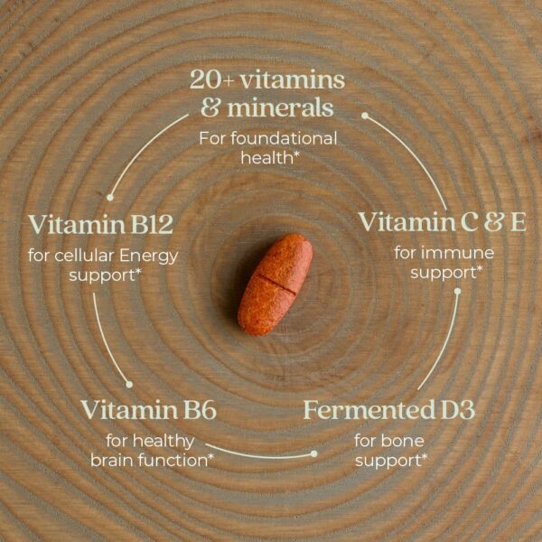 New Chapter Women's Multivitamin 50 Plus for Cellular Energy, Heart & Immune Support with 20+ Nutrients + Astaxanthin - Every Woman's One Daily 55+, Gentle on The Stomach, 72 Count - Image 4