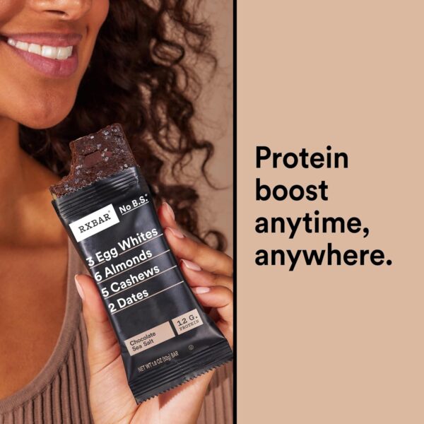 RXBAR Protein Bars, Protein Snack, Snack Bars, Chocolate Sea Salt, 22oz Box (12 Bars) - Image 7